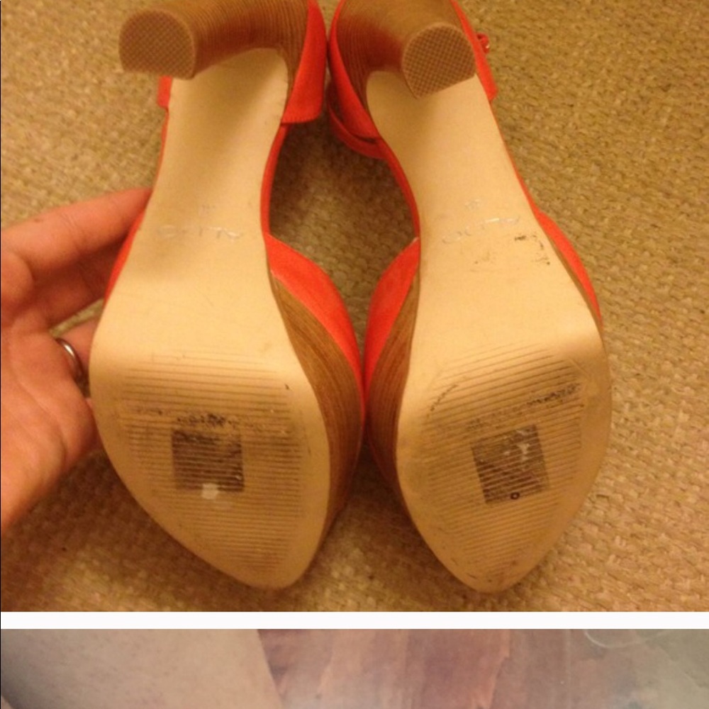 Aldo peep toe ankle strap heels sandals - Picture 3 of 4